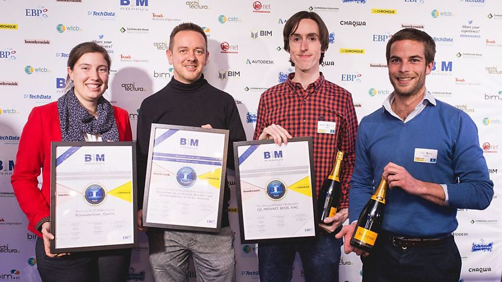 BESIX wint zes prijzen op eerste Benelux BIM Awards