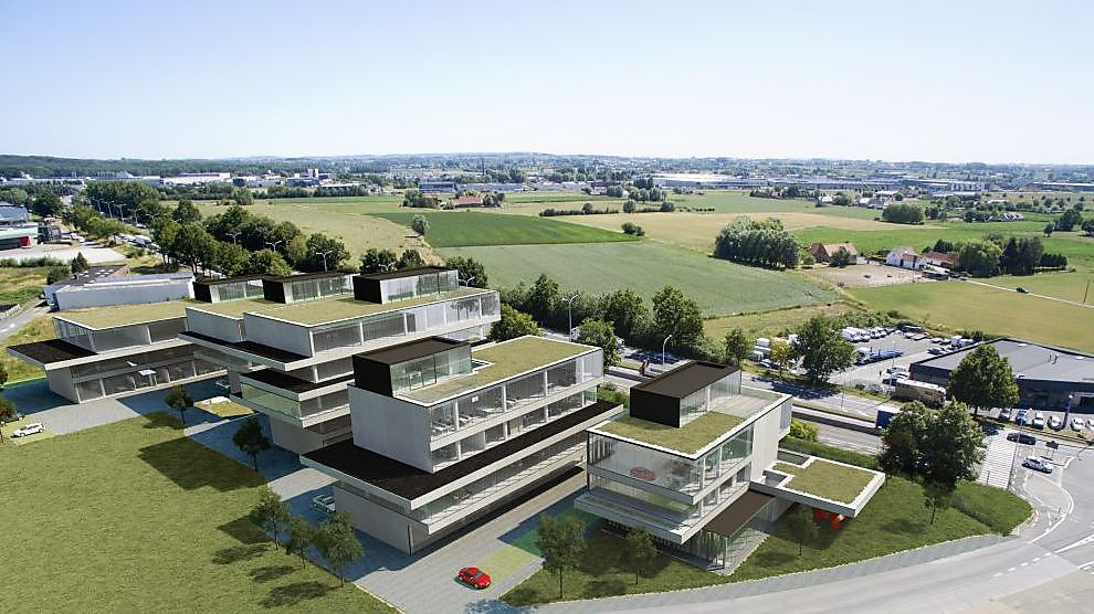 Eerste CO2-neutraal gebouwde bedrijfssite van België