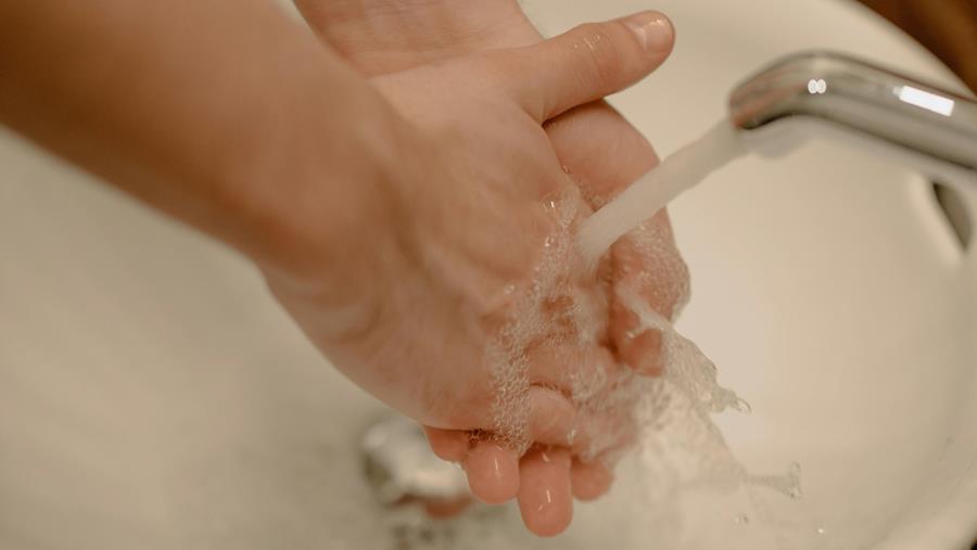 Tout est fait en faveur de l'hygiène pendant le lavage des mains