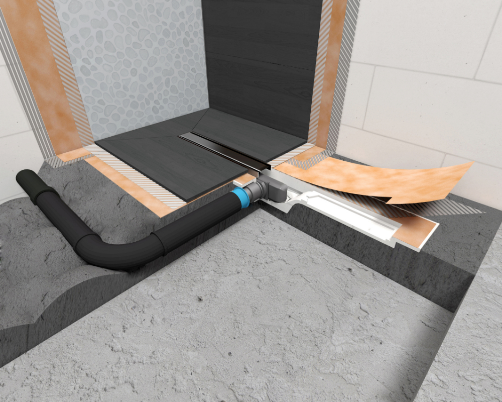 Inkortbare en verlengbare douchegoten Sanilec