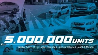 Subaru confirme cinq millions de voitures équipées du système EyeSight dans le monde